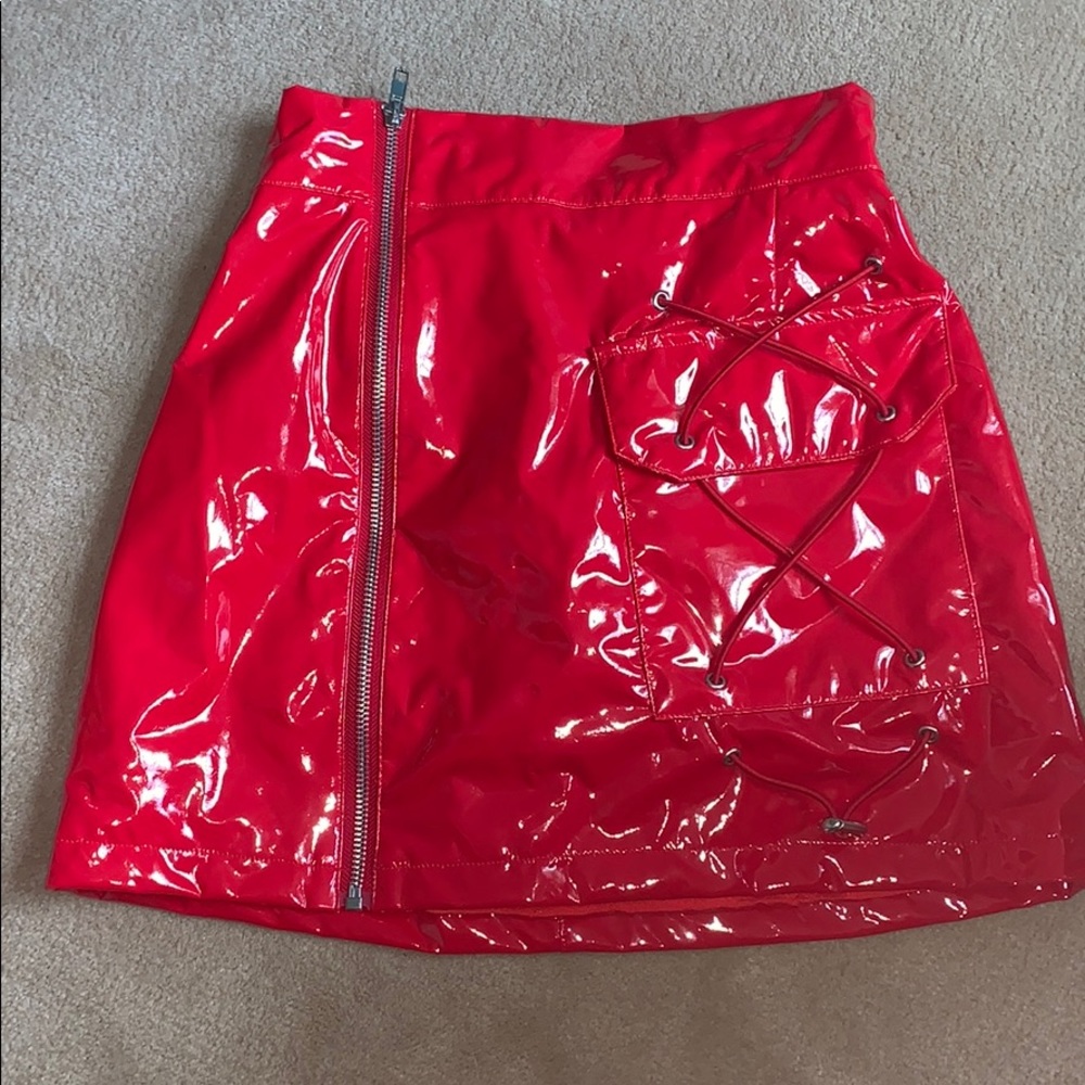 LF RED SKIRT